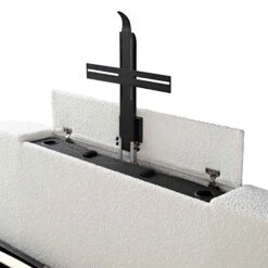 Wilton White Boucle Ottoman TV Bed 34 Wilton White Boucle Ottoman TV Bed -Daals Store JAH 015 ECRU BOU detail3