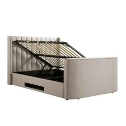 Wilton Warm Stone Fabric Ottoman TV Bed -Daals Store JAH 015 SAND FAB WB3