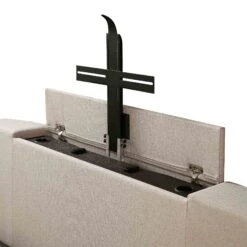 Wilton Warm Stone Fabric Ottoman TV Bed -Daals Store JAH 015 SAND FAB detail4