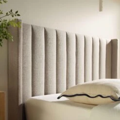 Wilton Warm Stone Fabric Ottoman TV Bed -Daals Store JAH 015 SAND FAB scene4