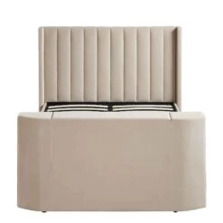 Wilton Champagne Velvet Ottoman TV Bed -Daals Store JAH 015 STONE VEL WB2