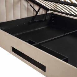 Wilton Champagne Velvet Ottoman TV Bed -Daals Store JAH 015 STONE VEL detail2