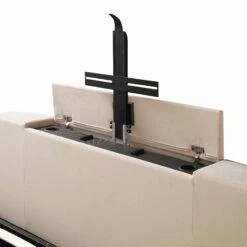 Wilton Champagne Velvet Ottoman TV Bed -Daals Store JAH 015 STONE VEL detail5