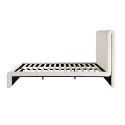 Hampstead Ecru Boucle Curved Bed 19 Hampstead Ecru Boucle Curved Bed -Daals Store JAH 016 ECRU BOU WB4