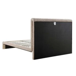 Hampstead Taupe Boucle Curved Bed -Daals Store JAH 016 TAUPE BOU WB4 1