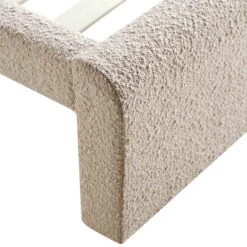 Hampstead Taupe Boucle Curved Bed -Daals Store JAH 016 TAUPE BOU detail3
