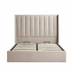 Wilton Warm Stone Fabric Ottoman Storage Bed 19 Wilton Warm Stone Fabric Ottoman Storage Bed -Daals Store JAH 017 SAND FAB WB1