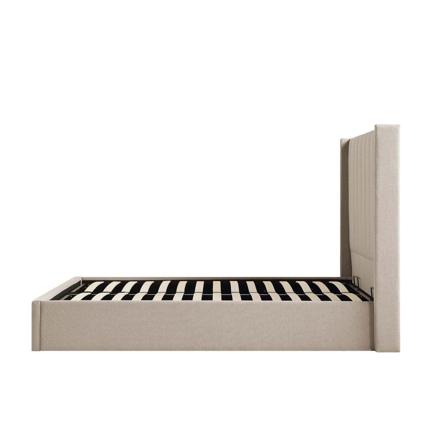 Wilton Warm Stone Fabric Ottoman Storage Bed 9 Wilton Warm Stone Fabric Ottoman Storage Bed - Image 9