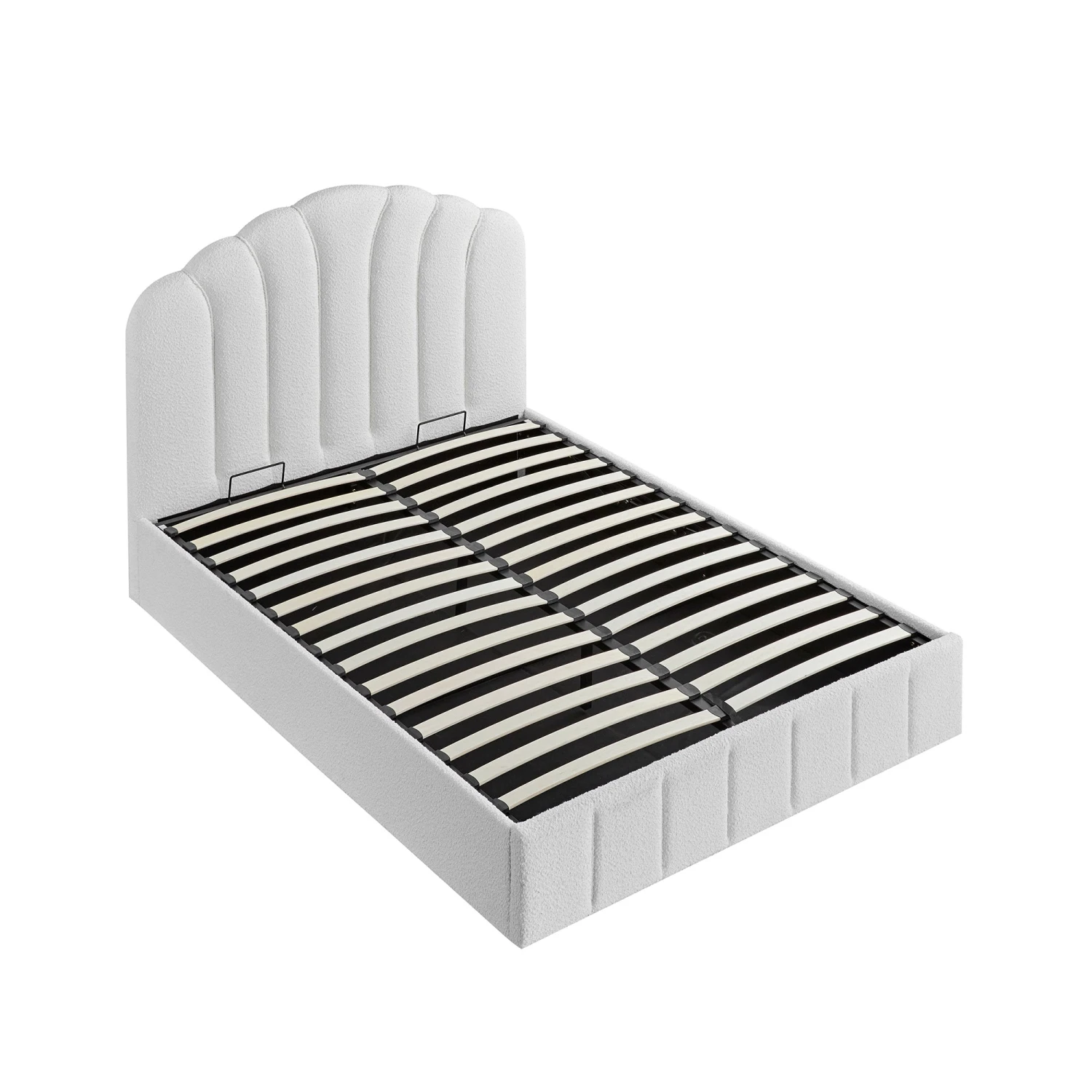 Hana Ottoman Storage Bed, Ecru Boucle 12 Hana Ottoman Storage Bed, Ecru Boucle - Image 12