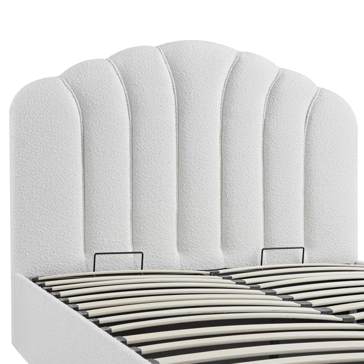 Hana Ottoman Storage Bed, Ecru Boucle 15 Hana Ottoman Storage Bed, Ecru Boucle - Image 15