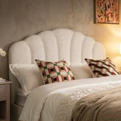 Hana Ottoman Storage Bed, Ecru Boucle 20 Hana Ottoman Storage Bed, Ecru Boucle -Daals Store JAH 020 ECRU BOU scene4