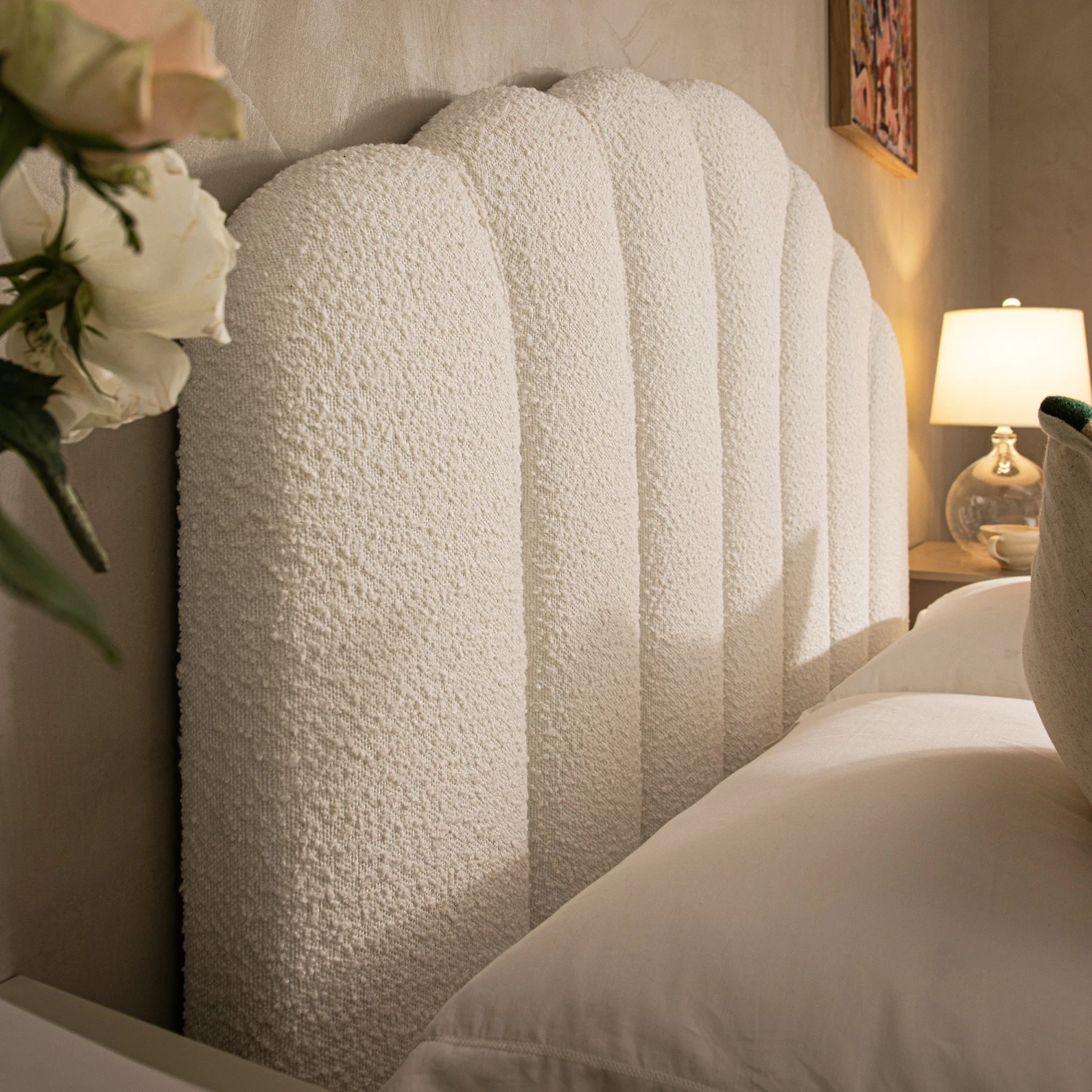 Hana Ottoman Storage Bed, Ecru Boucle 6 Hana Ottoman Storage Bed, Ecru Boucle - Image 6