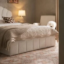 Hana Ottoman Storage Bed, Ecru Boucle 22 Hana Ottoman Storage Bed, Ecru Boucle -Daals Store JAH 020 ECRU BOU scene6