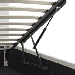 Hana Ottoman Storage Bed, Ivory Weave Fabric -Daals Store JAH 020 IVORY WEAVE detail3