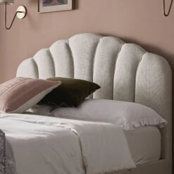 Hana Ottoman Storage Bed, Ivory Weave Fabric -Daals Store JAH 020 IVORY WEAVE scene3