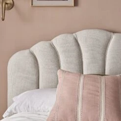 Hana Ottoman Storage Bed, Ivory Weave Fabric -Daals Store JAH 020 IVORY WEAVE scene5