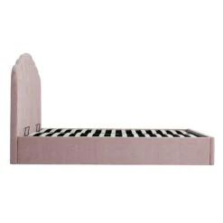 Hana Ottoman Storage Bed, Petal Pink Chenille -Daals Store JAH 020 PINK CHEN WB5