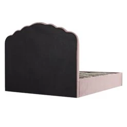 Hana Ottoman Storage Bed, Petal Pink Chenille -Daals Store JAH 020 PINK CHEN WB6