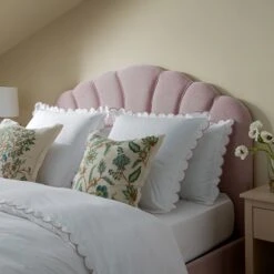 Hana Ottoman Storage Bed, Petal Pink Chenille -Daals Store JAH 020 PINK CHEN scene4