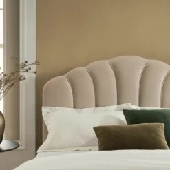 Hana Ottoman Storage Bed, Warm Stone Velvet -Daals Store JAH 020 STONE VEL scene5