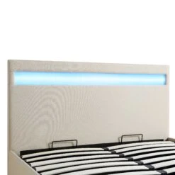 Pimlico End Opening Ottoman Storage Bed Frame With Multi-colour LED Headboard (Beige Fabric) 24 Pimlico End Opening Ottoman Storage Bed Frame With Multi-colour LED Headboard (Beige Fabric) -Daals Store JAH 05 BEIGEFAB detail2