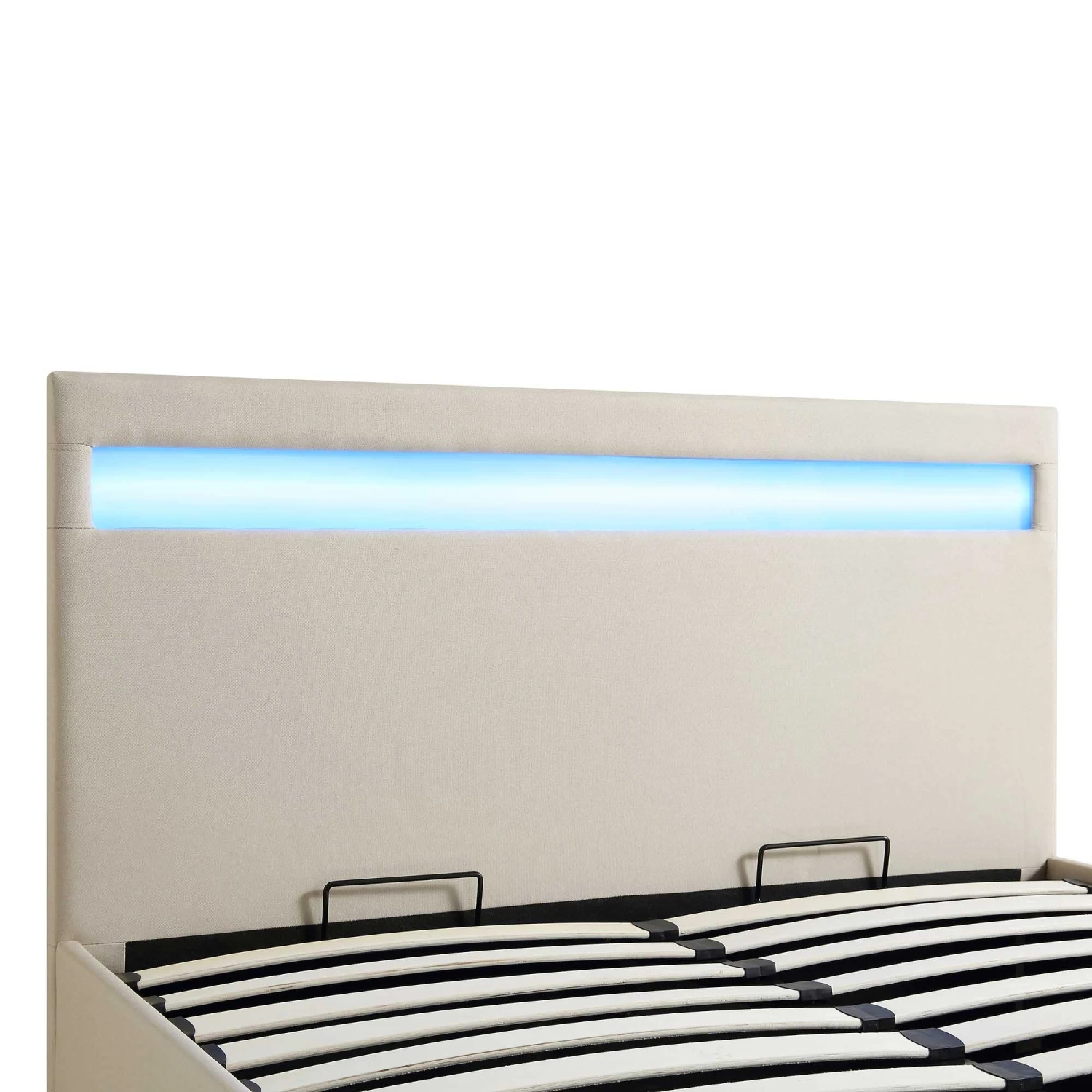 Pimlico End Opening Ottoman Storage Bed Frame With Multi-colour LED Headboard (Beige Fabric) 12 Pimlico End Opening Ottoman Storage Bed Frame With Multi-colour LED Headboard (Beige Fabric) - Image 12