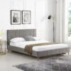 Sylvie Velvet Upholstered Bed Frame With Golden Chrome Legs (Grey) 37 Sylvie Velvet Upholstered Bed Frame With Golden Chrome Legs (Grey) -Daals Store JAH 06 GREYVEL main