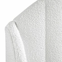 Eleanor White Boucle Upholstered Bed Frame With Domed Headboard 23 Eleanor White Boucle Upholstered Bed Frame With Domed Headboard -Daals Store JAH 08 ECRU BOU detail2