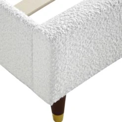 Eleanor White Boucle Upholstered Bed Frame With Domed Headboard 24 Eleanor White Boucle Upholstered Bed Frame With Domed Headboard -Daals Store JAH 08 ECRU BOU detail3