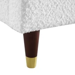 Eleanor White Boucle Upholstered Bed Frame With Domed Headboard 25 Eleanor White Boucle Upholstered Bed Frame With Domed Headboard -Daals Store JAH 08 ECRU BOU detail4