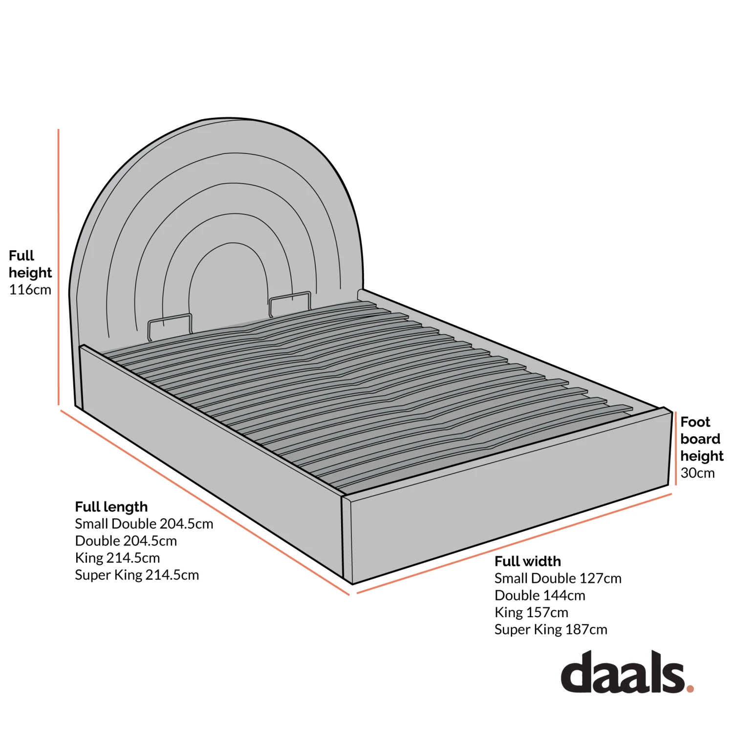 Archer Rust Velvet Ottoman Storage Bed 7 Archer Rust Velvet Ottoman Storage Bed - Image 7