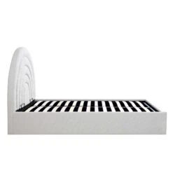 Archer White Boucle Ottoman Storage Bed -Daals Store JAH 09 ECRUBOUCLE WB5