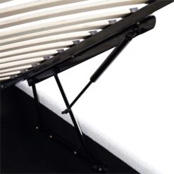 Archer White Boucle Ottoman Storage Bed -Daals Store JAH 09 ECRUBOUCLE detail3