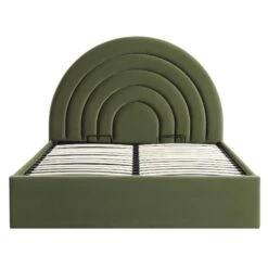 Archer Moss Green Velvet Ottoman Storage Bed -Daals Store JAH 09 MOSSGREEN WB1