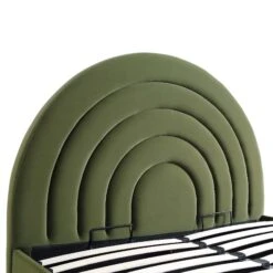 Archer Moss Green Velvet Ottoman Storage Bed -Daals Store JAH 09 MOSSGREEN detail1