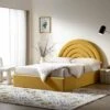 Archer Mustard Yellow Velvet Ottoman Storage Bed 28 Archer Mustard Yellow Velvet Ottoman Storage Bed -Daals Store JAH 09 MUSTVEL main