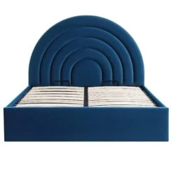 Archer Navy Blue Velvet Ottoman Storage Bed 13 Archer Navy Blue Velvet Ottoman Storage Bed -Daals Store JAH 09 NAVYVEL WB1