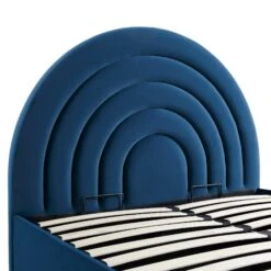 Archer Navy Blue Velvet Ottoman Storage Bed 18 Archer Navy Blue Velvet Ottoman Storage Bed -Daals Store JAH 09 NAVYVEL detail1