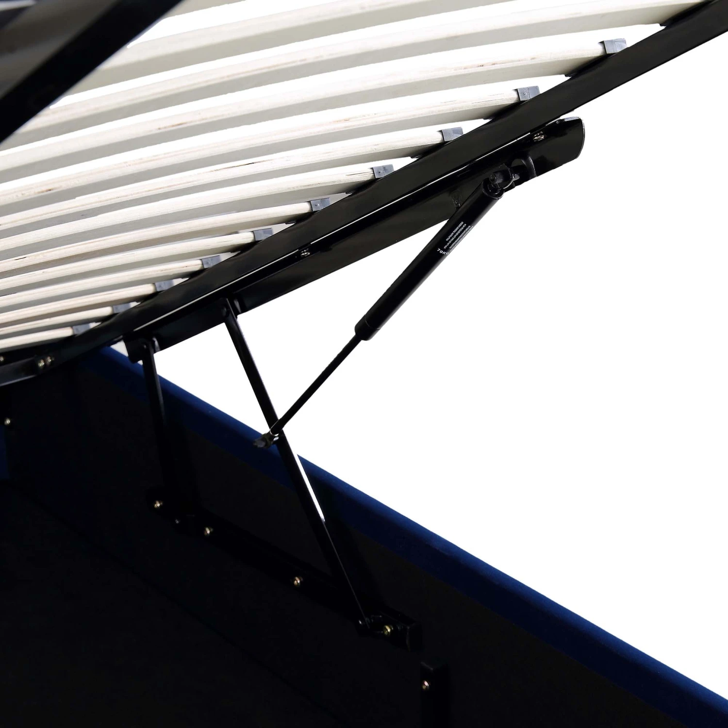 Archer Navy Blue Velvet Ottoman Storage Bed 10 Archer Navy Blue Velvet Ottoman Storage Bed - Image 10