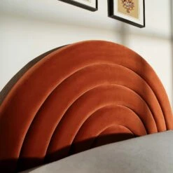 Archer Rust Velvet Ottoman Storage Bed 17 Archer Rust Velvet Ottoman Storage Bed -Daals Store JAH 09 RUSTVEL scene3