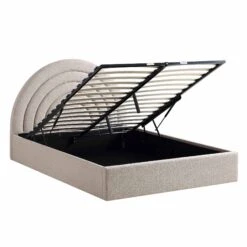 Archer Taupe Boucle Ottoman Storage Bed 19 Archer Taupe Boucle Ottoman Storage Bed -Daals Store JAH 09 TAUPEBOUCLE WB3