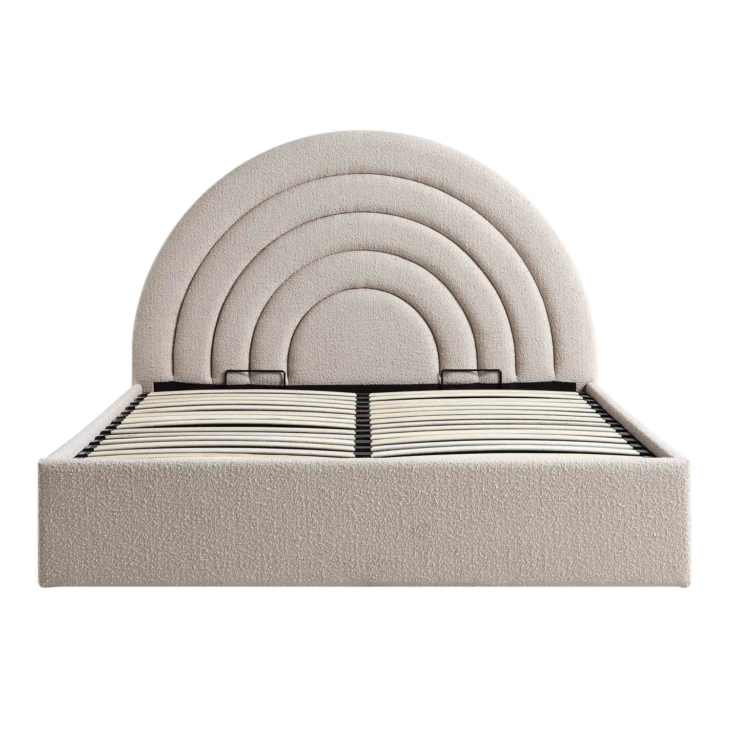 Archer Taupe Boucle Ottoman Storage Bed 8 Archer Taupe Boucle Ottoman Storage Bed - Image 8