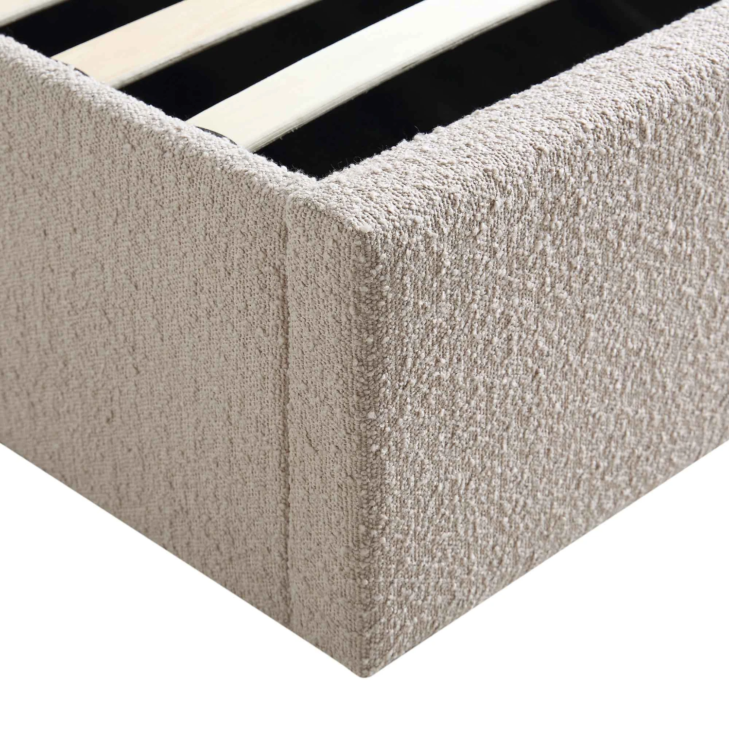 Archer Taupe Boucle Ottoman Storage Bed 13 Archer Taupe Boucle Ottoman Storage Bed - Image 13