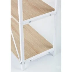 4-Tier Shelves Computer Workstation Desk, Natural Colour 12 4-Tier Shelves Computer Workstation Desk, Natural Colour -Daals Store JD611 NAT detail1