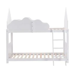 Newton White Solid Wood Kid's Treehouse Bunk Bed -Daals Store JIN 019 WHITE WB4