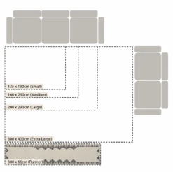 Atlan Cream & Black Handwoven Wool Runner 8 Atlan Cream & Black Handwoven Wool Runner -Daals Store KI ATLAN RUG BLACK RUNNER CHART