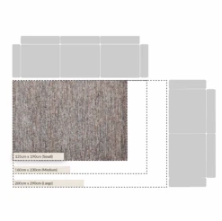 Aurora Hand Braided Bronze & Teal Jute Rug -Daals Store KI AURORA B T CHART