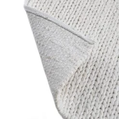 Aurora Cream Hand Braided Outdoor PET Rug – Sustainable Rustic Flat Weave Rug -Daals Store KI AURORA RUG PET CREAM detail4