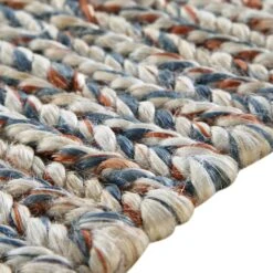 Aurora Hand Braided Bronze & Teal Jute Rug -Daals Store KI AURORA RUG detail3