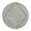 Avanti Handwoven Salt And Pepper Diamond Bobble Wool Round Rug 13 Avanti Handwoven Salt And Pepper Diamond Bobble Wool Round Rug -Daals Store KI AVANTI ROUND DIAM WB1